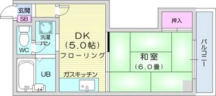 ハイツノース円山の物件間取画像